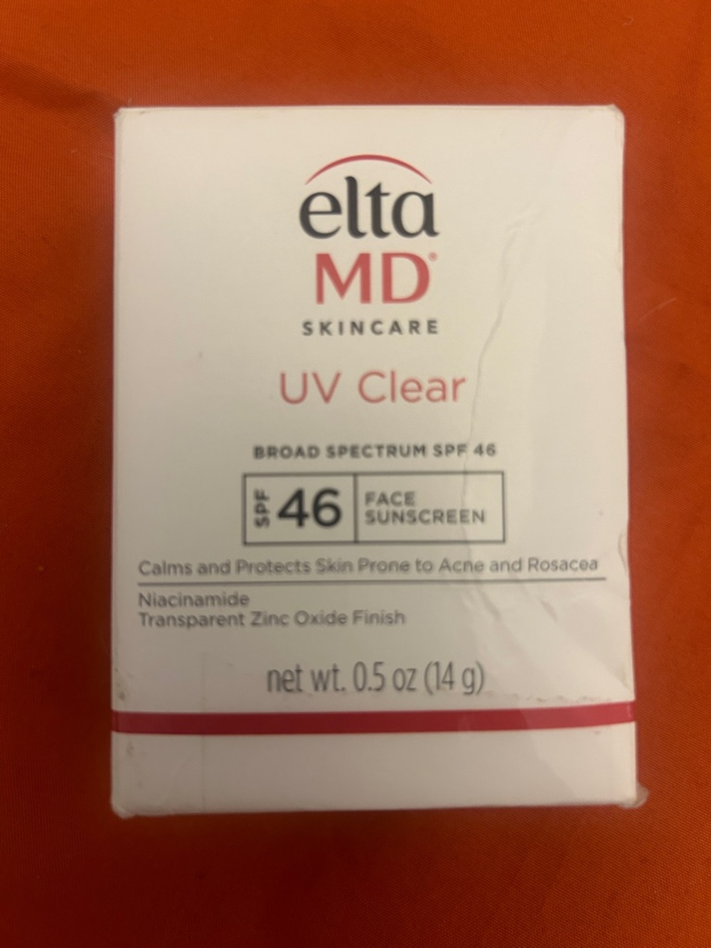 EltaMD UV Clear Face Sunscreen, Oil Free Sunscreen 0.5 oz with Zinc Oxide